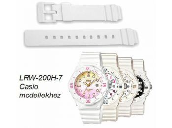 LRW-200H-7 Casio fehér műanyag szíj