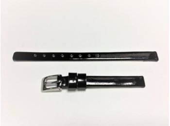 SZ2132 8mm fekete színű  óraszíj