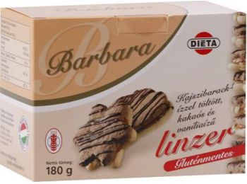 Barbara gluténmentes keksz kajszis omlós 180g