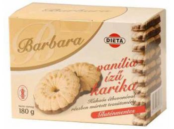 Barbara gluténmentes vaníliás karika 180g
