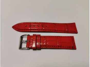 SZ2196 22mm piros színű valódi bőrszíj