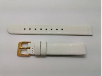 SZ2241 14mm fehér színű valódi bőrszíj