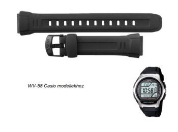 WV-58  Casio fekete műanyag szíj