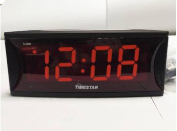 Timestar TIMF3  led digitális asztali ébresztőóra piros 