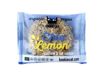 Kookie cat bio vegán keksz chiamag-lemon 50g
