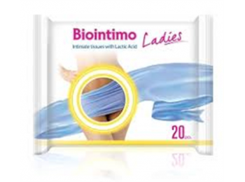 Biointimo Ladies Nedves Törlőkendő  20 db