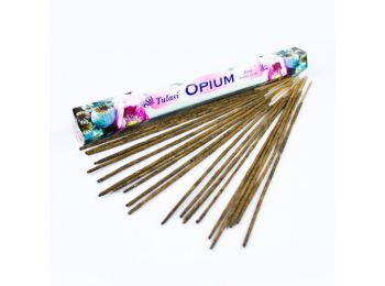 Füstölő tulasi hatszög opium 20db