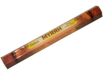 Füstölő tulasi hatszög myrrh 20db