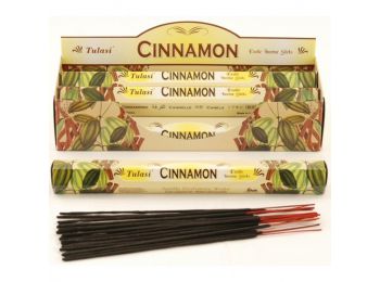 Füstölő tulasi hatszög cinnamon 20db