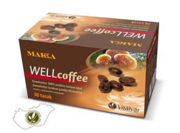 Vitálvár makka wellcoffee instant kávé ganoderma kivonattal 30db