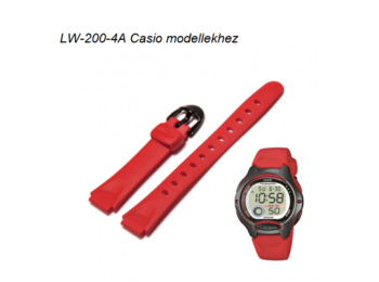LW-200-4A Casio piros műanyag szíj