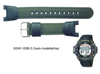 SGW-100B-3 Casio zöld szövet szíj