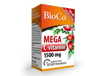 Bioco mega c-vitamin 1500 mg filmtabletta 100db