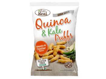 Eat real quinoa és fodros kel snack jalapeno és cheddar sa