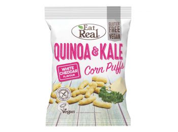 Eat real quinoa és fodros kel snack - fehér cheddar sajtos