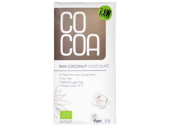 Cocoa bio nyers csokoládé kókuszos 50g