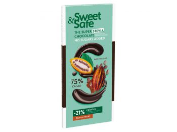 Sweet&safe étcsoki tábla 75% 90g