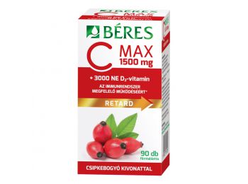 Béres c-vitamin 1500 mg retard + 3000NE D-vitamin tabletta 90db