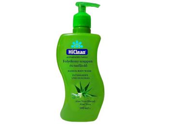 Hiclean folyékony szappan és tusfürdő aloe vera 500ml