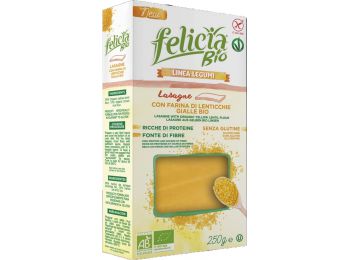 Felicia bio gluténmentes lasagne sárga lencse 250g