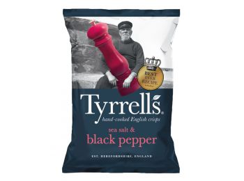 Tyrrells burgonyachips tengeri só-feketebors 40g