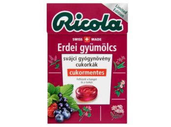 Ricola cukor erdei gyümölcs 40g