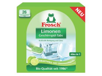 Frosch mosogatógép tabletta zöldcitrom 26db