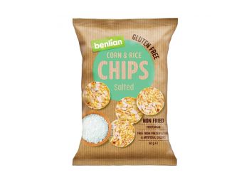 Benlian food kukorica és barnarizs chips sós 50g