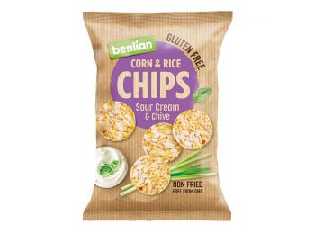 Benlian food kukorica és barnarizs chips tejföl-snidling 50g
