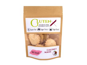 Glutenex vegán keksz kókusz gluténmentes cukormentes 100g