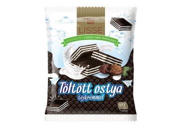 Lisse ostya töltött tejkrém hozzáadott cukor mentes 180g