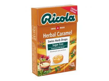 Ricola cukor herb caramel cukormentes 40g
