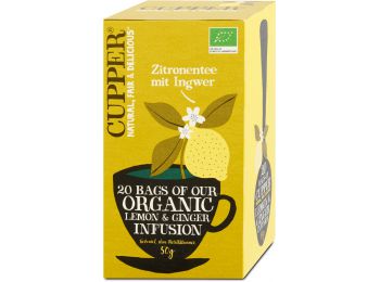 Cupper bio gyümölcstea citrom&gyömbér 20filter