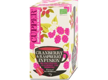 Cupper bio gyümölcstea vörösáfonya&málna 20filter