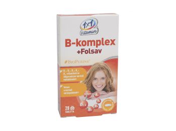 1x1 vitamin b-komplex+folsav tabletta 28db
