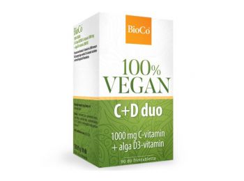Bioco vegán c+d-vitamin duo tabletta 90db