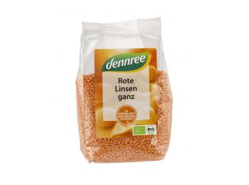 Dennree bio vöröslencse 500g