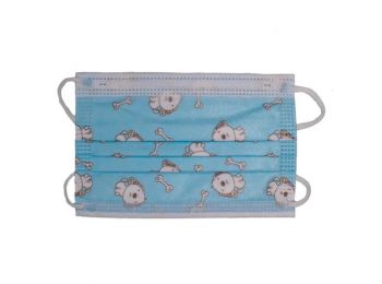 Szájmaszk gyerek 3 rétegű fiús 10db