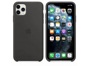 Apple iPhone 11 Pro Max fekete szilikon tok (MX002ZM/A)