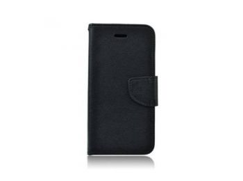 Nokia 7 Plus oldalra nyíló flip tok, fekete