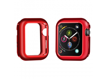 Mágneses keret piros Apple Watch 44mm készülékhez
