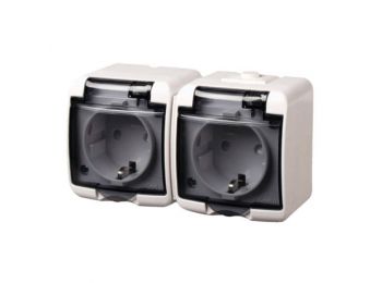 2 férőhelyes földelt aljzat