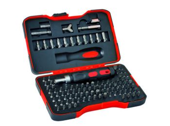 Csavarhúzókészlet, racsnis, 101 db-os