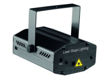 Lézerprojektor, diszkó fényeffekt, 230V