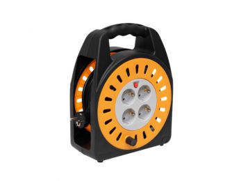 Kábeldob, 4 földelt aljzat, 20 m