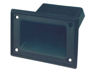 Süllyesztett fogantyú hangfalhoz, műanyag, 130 x 80 x 80 