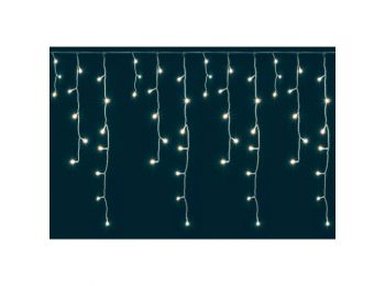 Jégcsap fényfüggöny, mini izzós, 4m, IP44, 230V