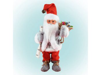 Táncoló, zenélő Mikulás, 30cm, 4,5V