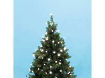 LED-es beltéri fényfűzér, hidegfehér, 50 LED