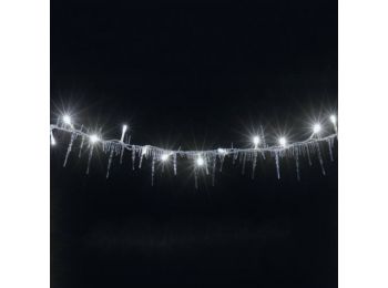 LED-es izzósor, jégcsap, 2,5m, IP44, 230V